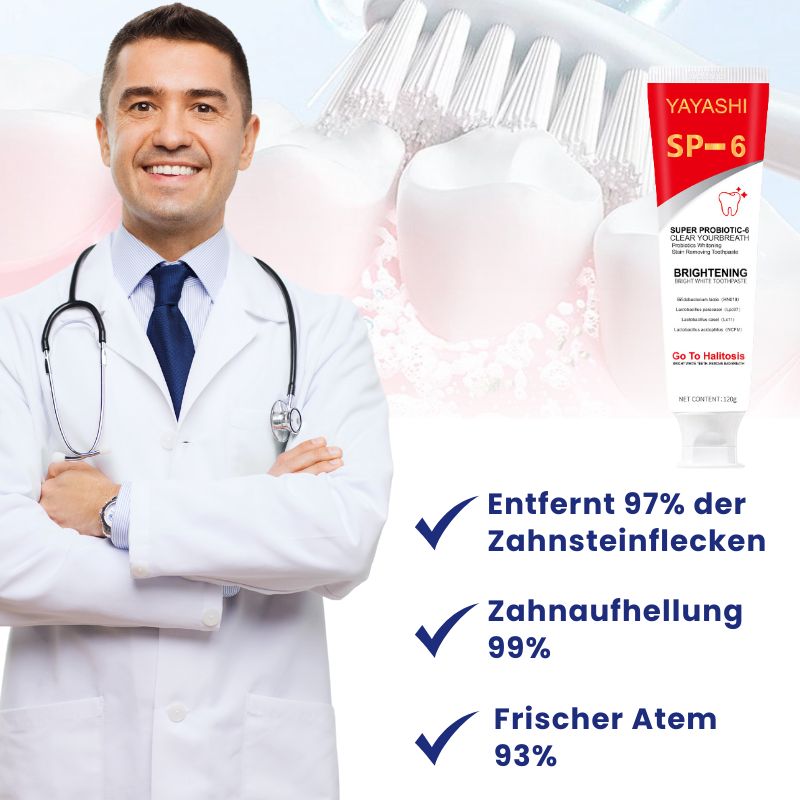 ReinWeiß™ | Probiotische Intensive Zahnaufhellungszahnpasta