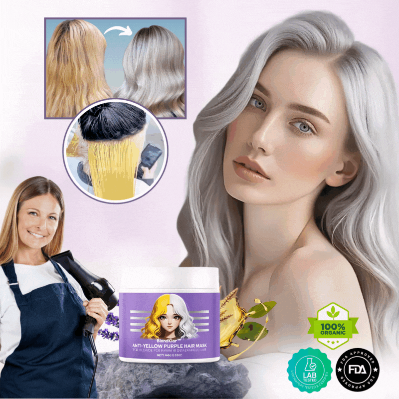 BlondKlar | Anti-Gelbstich-Haarmaske