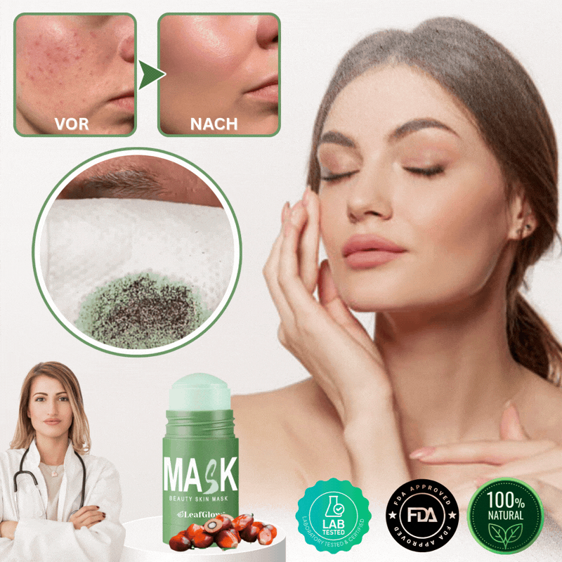 LeafGlow™ Grüntee-Maske
