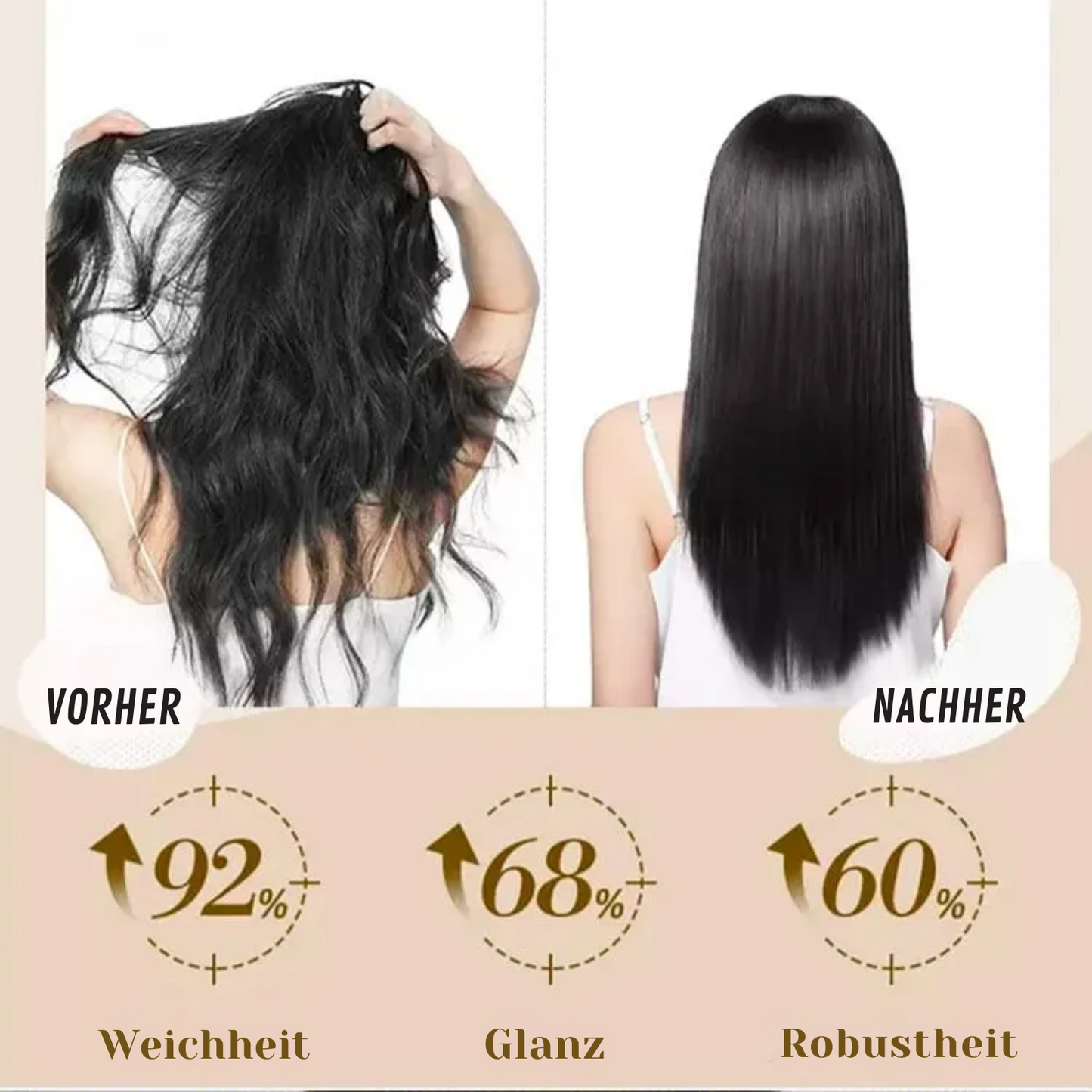 FrizzSilk™ | Hol dir in nur 3 Minuten 100% seidiges, frizzfreies Haar!