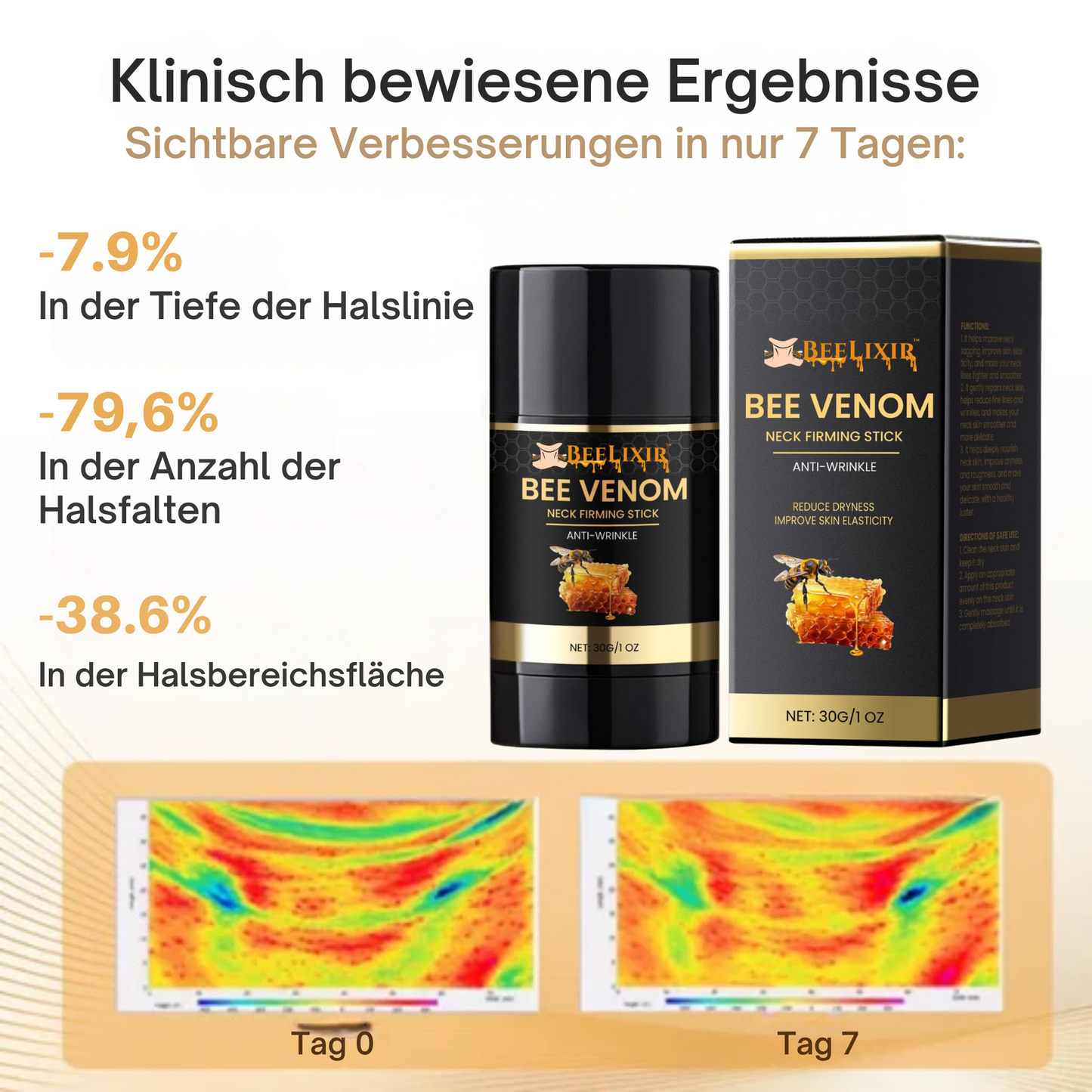 BeeLixir™ | Straffe und hebe deinen Hals in nur 15 Minuten!