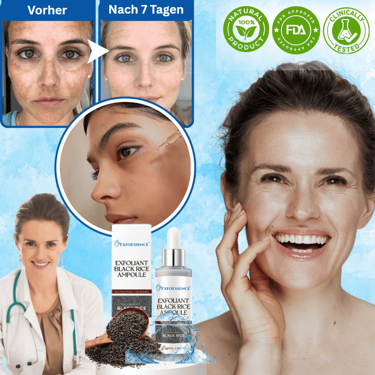 ExfoEssence™ | Erlebe frische, 95% glatte Haut sofort!
