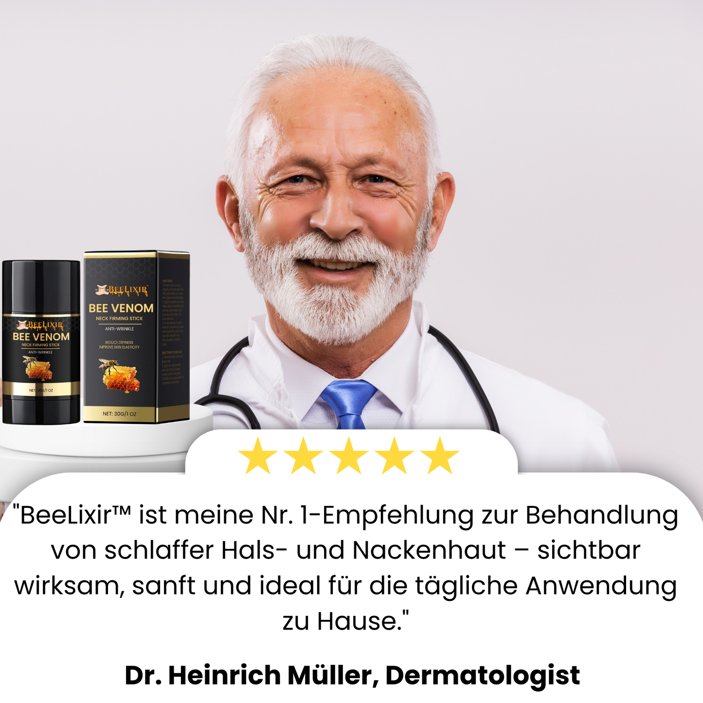 BeeLixir™ | Straffe und hebe deinen Hals in nur 15 Minuten!