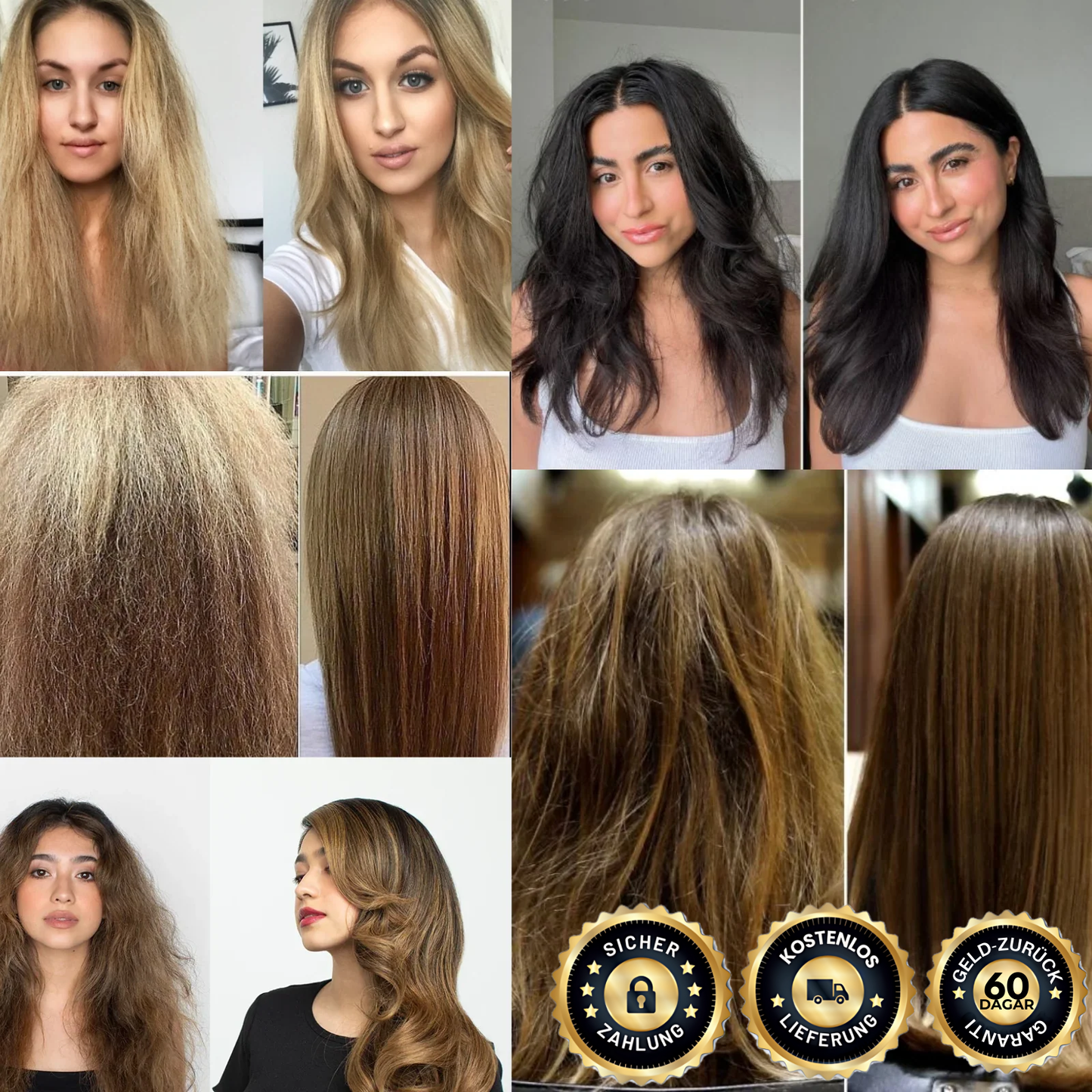 FrizzSilk™ | Hol dir in nur 3 Minuten 100% seidiges, frizzfreies Haar!