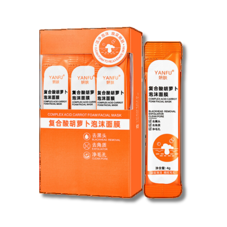 CarrotBubbleMask | Feuchtigkeit einflößen, Akne vertreiben