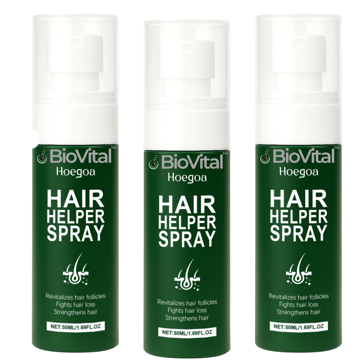BioVital™ Haarwuchs-Spray | Volles, dickes Haar in 7 Tagen!
