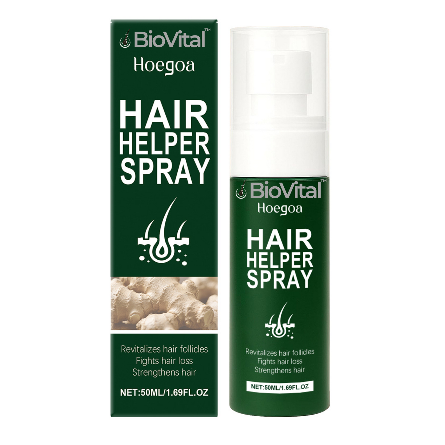 BioVital™ Haarwuchs-Spray | Volles, dickes Haar in 7 Tagen!