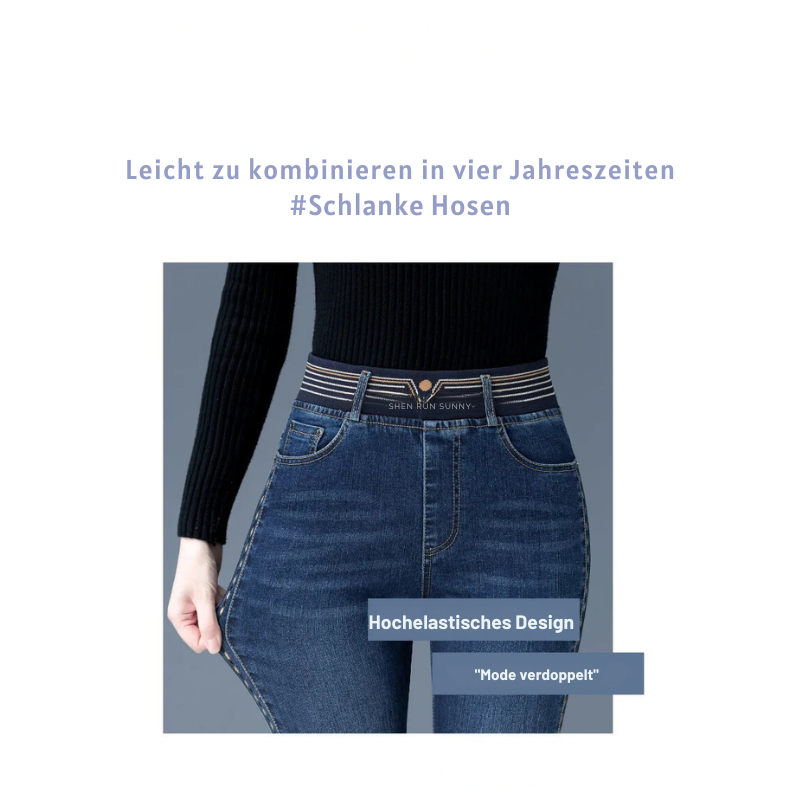 Diva | Dehnbare Jeans mit hoher Taille