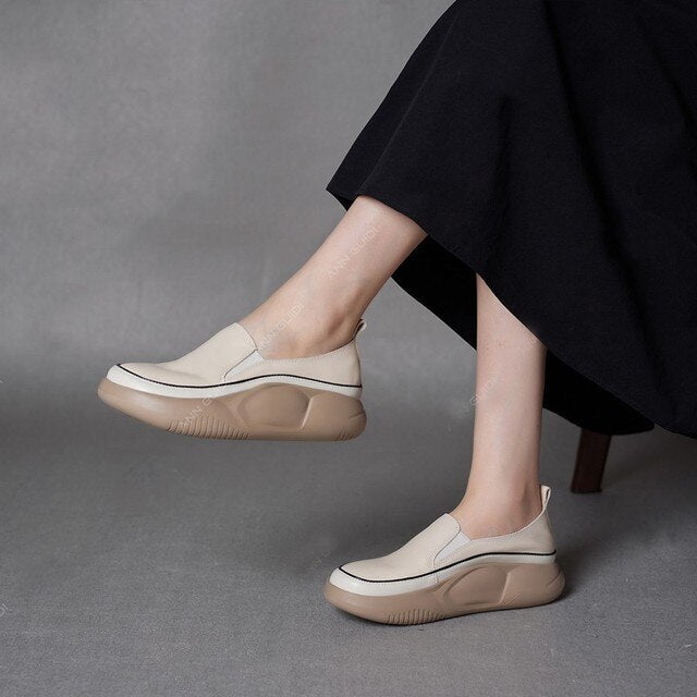 Meghan™ - Damen Plateau Loafers | 50% RABATT