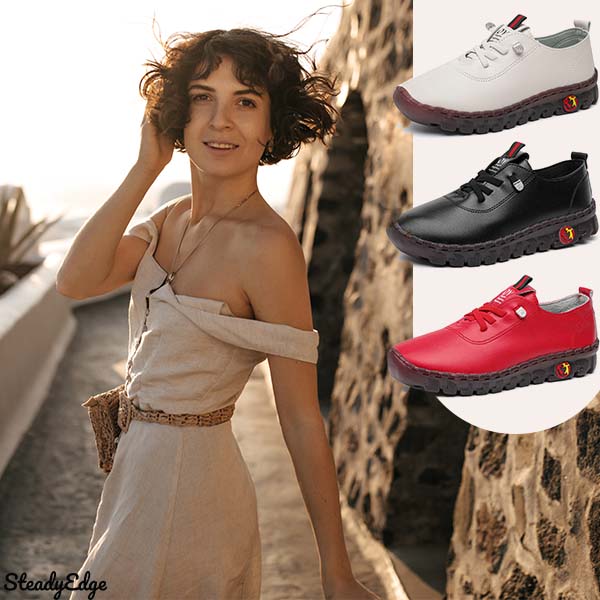 SteadyEdge™ - Lässige Plattform Loafers Slip On Oxfords Schuh
