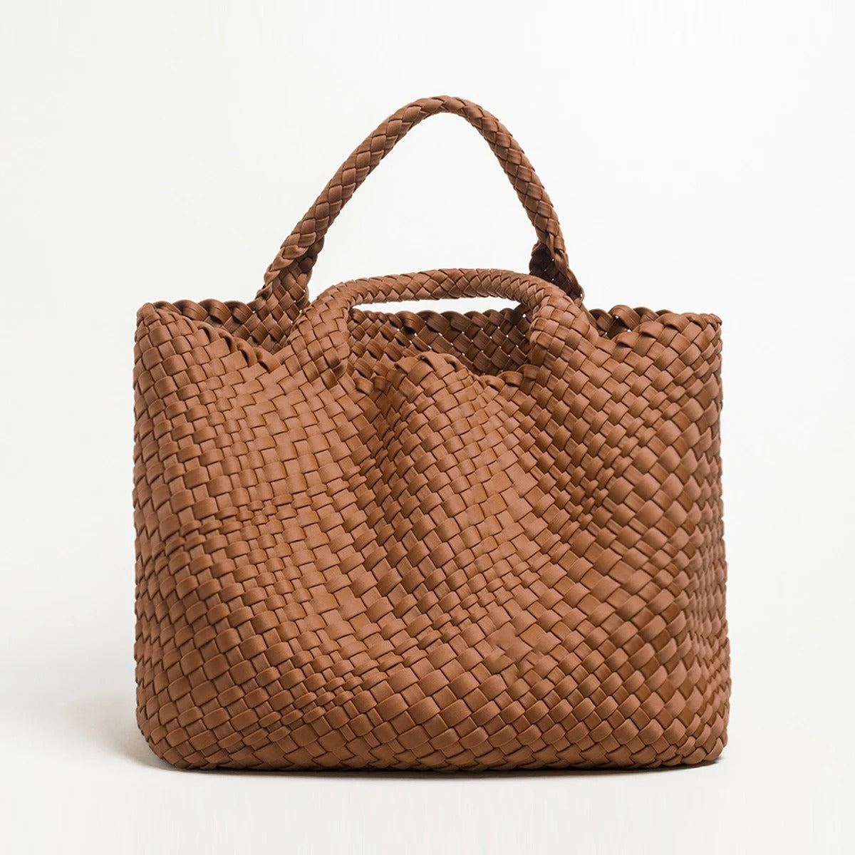 Boho | Tote Tasche aus gewebtem Leder